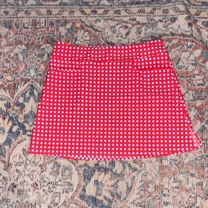 Jude Connally Sonia Skort in Check Print SZ L READ DESCRIPTION